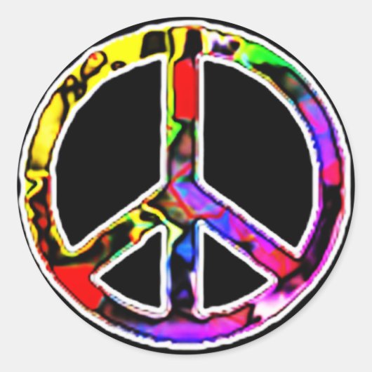 和平サイン ラウンドシール (正面)