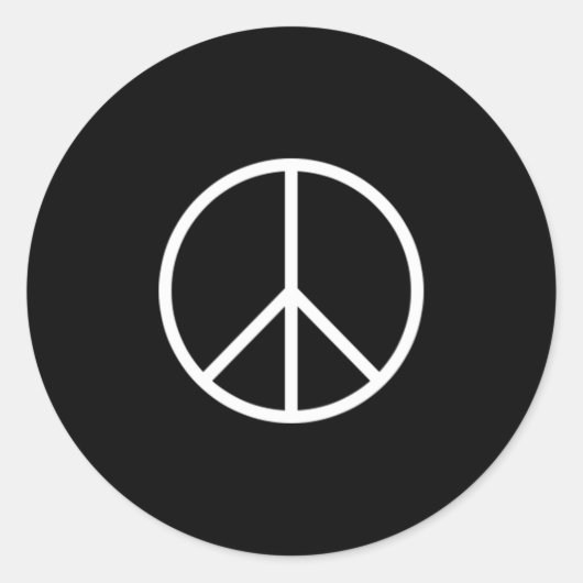 和平サイン ラウンドシール (正面)