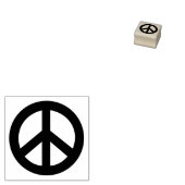 和平サイン ラバースタンプ (押印)