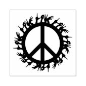 和平サイン ラバースタンプ (インプリント)