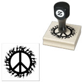 和平サイン ラバースタンプ (押印)