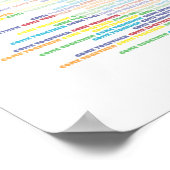 和平サイン – 一緒来に ポスター (角)