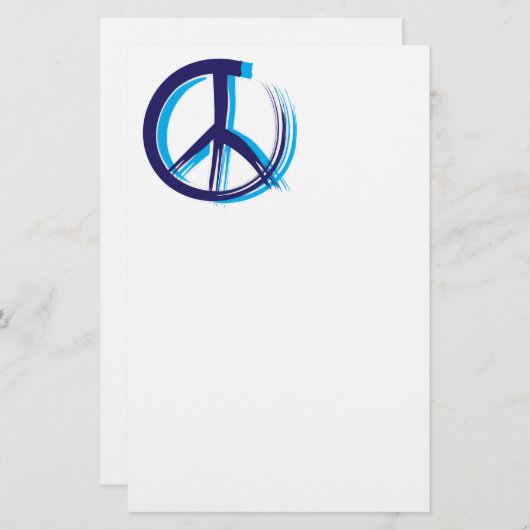 和平サイン 便箋 (正面/裏面)