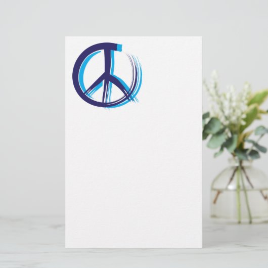 和平サイン 便箋 (スタンド正面)