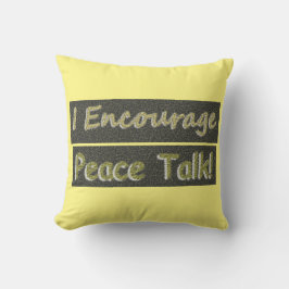 「和平交渉を奨励する!」 かわいいデザイン。買今 クッション