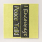 「和平交渉を奨励する！」 かわいいデザイン。買今 ジグソーパズル (横)