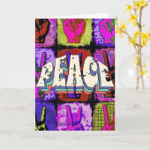 和平挨拶カード カード (黄色い花)