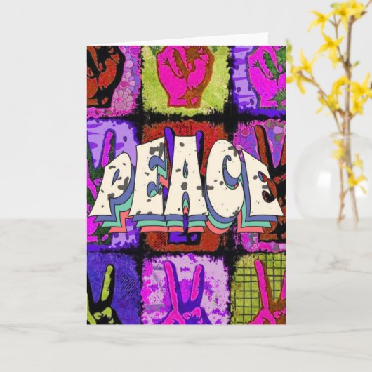 和平挨拶カード カード (黄色い花)