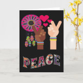 和平挨拶カード カード (黄色い花)