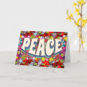 和平挨拶カード カード (黄色い花)