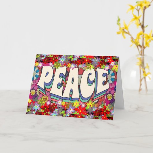 和平挨拶カード カード (黄色い花)