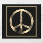 和平標識食品および飲料ラベルセット スパークリングワインラベル (シングルラベル)