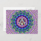 和平署名はがき(Peace Sign 数々のはがき) ポストカード (正面/裏面)