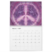 和平署名絞り染めカレンダー カレンダー (2月 2027)