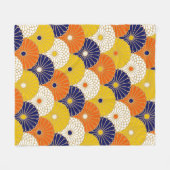 和服の毛布 フリースブランケット (正面(横))