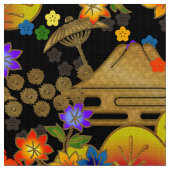 和服地スタイル模様 ファブリック (クローズアップ)