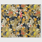 和柄の包装紙 ラッピングペーパー (フラット)