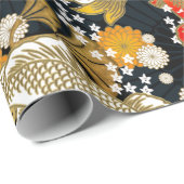 和柄の包装紙 ラッピングペーパー (ロールコーナー)