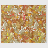 和柄の包装紙 ラッピングペーパー (フラット)