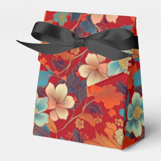 和柄パーティーの特典箱 フェイバーボックス (正面サイド)