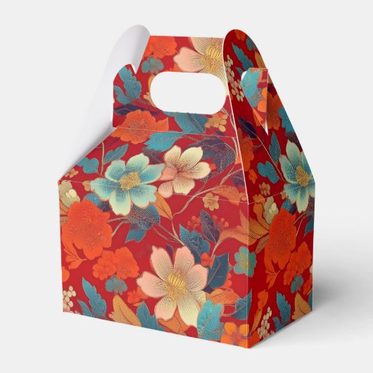 和柄パーティーの特典箱 フェイバーボックス (正面サイド)