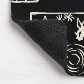【和柄四角枠(牡蠣色)】Japanese pattern in Square(white) マウスパッド (コーナー)