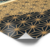 和柄抽象画アート ポスター (コーナー)