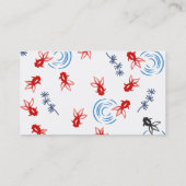 【和柄金魚】Goldfishes of Japanese pattern 名刺 (裏面)