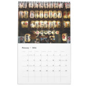 和紙のランタンのカレンダー カレンダー (2月 2026)