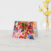 和紙は3メッセージカードを伸ばします カード (黄色い花)