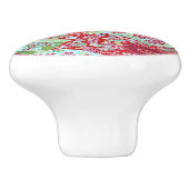和紙ア日本のートレッドフローラ折り紙友禅ノブ セラミックノブ (側面)