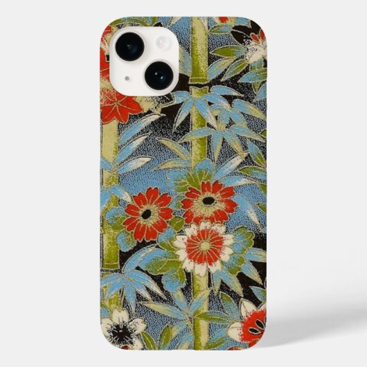 和紙エレガント日本の折り竹の花 Case-Mate iPhoneケース (裏面)
