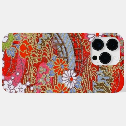 和紙エレガント日本の折り紙の花橋 Case-Mate iPhoneケース (裏面 (横))