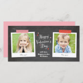 和紙テープと黒板フォトカード シーズンカード (正面/裏面)