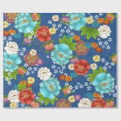 和紙文様の日本パターン（の模様が）ある紙 ラッピングペーパー (フラット)