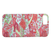 和紙日本のアートレッドフローラ折り紙友禅 Case-Mate iPhoneケース (裏面(横))