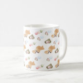 和菓子日本の柄 コーヒーマグカップ (正面右)