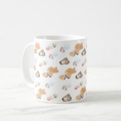 和菓子日本の柄 コーヒーマグカップ (正面左)