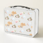 和菓子日本の柄 メタルランチボックス (裏面)