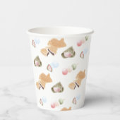 和菓子日本の柄 紙コップ (裏面)