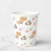 和菓子日本の柄 紙コップ (正面)