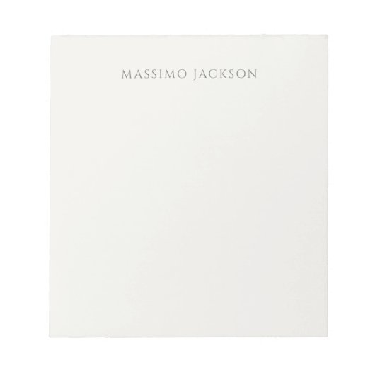 和風な名前の書体 シンプルなパステルカラー ノートパッド (正面)