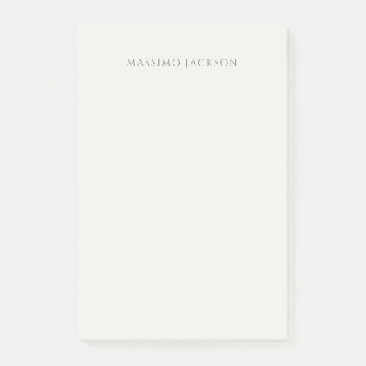 和風な名前の書体 シンプルなパステルカラー ポストイット (正面)
