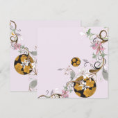 和風のデザインの招待状 招待状 (正面/裏面)