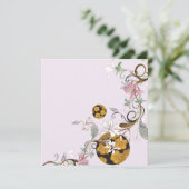 和風のデザインの招待状 招待状 (スタンド正面)