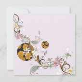 和風のデザインの招待状 招待状 (裏面)