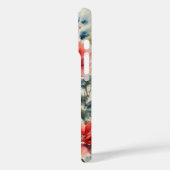 和風の墨絵の花が描かれたパーチメントのカバー Case-Mate iPhoneケース (裏面 / 左)