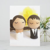 和風の結婚式の招待状 (スタンド正面)