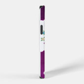 和風の花のデザイン iPhoneケース (右側面)