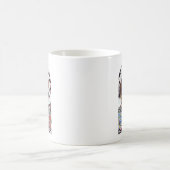 和風の虎のタトゥーデザイン コーヒーマグカップ (中央)
